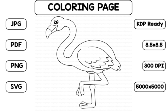 A Professional Review of the Flamingo Coloring Page Digital Graphic