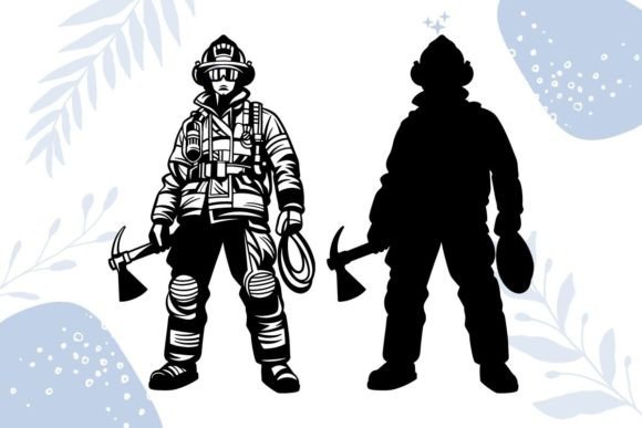 A Rugged Craft Graphic for Honoring Firefighters