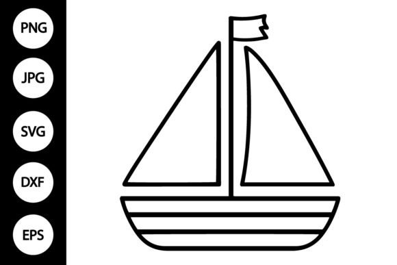 A Sailboat SVG for Crafts and Creative Graphics