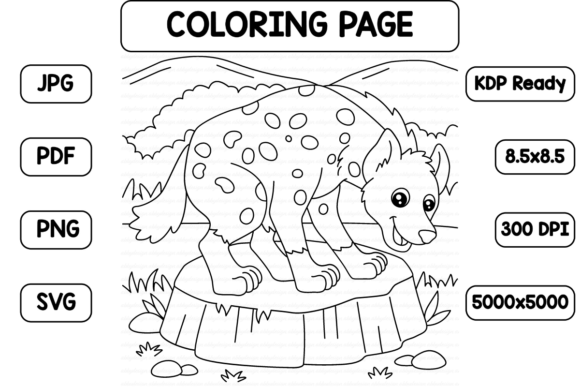 An Honest Crafter's Review of the Hyena Coloring Page Graphic