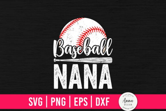 Baseball Nana: A Playful Graphic Design Asset for Lifestyle Publishing