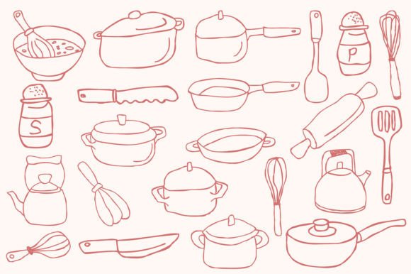 Essential Outline Graphics for Kitchen Content Publishers