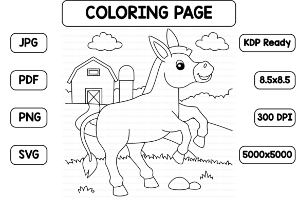 Evaluating a Donkey Coloring Page for Real-World Client Design Projects