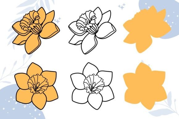 Evaluating Daffodil SVG Graphics for Crafts and Brand Identity
