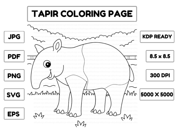 Evaluating the Tapir Coloring Page as a Commercial Graphic