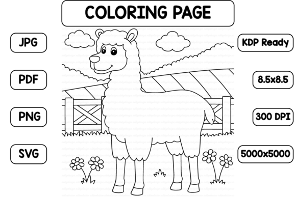 My Review of a Llama Coloring Page for Graphics and Coloring Pages